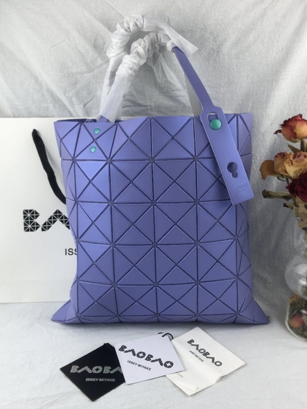 NWT Blue Lucent Bao Bao Issey Miyake tote bag